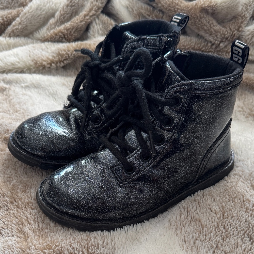 UGG Kids Sparkly Black Boots